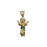 Zirconia Baby Jesus/Divino Nino Pendant (14K)