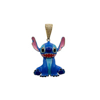 Enamel Zirconia Stitch Pendant (14K)