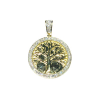 Tree of Life Diamond Medallion Pendant (14K)