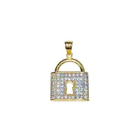 Padlock CZ Pendant (14K)