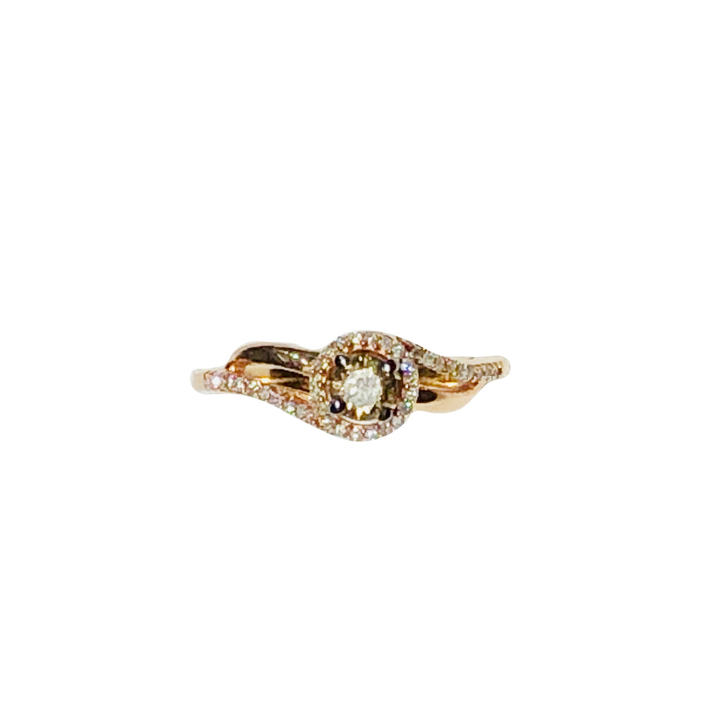 Champagne Diamond Ring (10K).