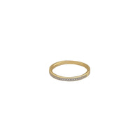 Round Diamond cut Yellow Gold Ring