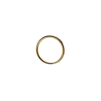 Round Diamond cut Yellow Gold Ring