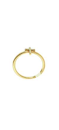 Cross Ring 14K Yellow Gold