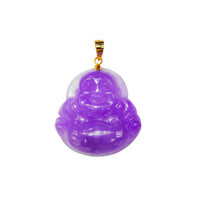 Purple Buddha Jade Pendant (14K)