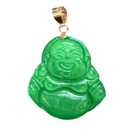Jade Buddha Pendant (14K)
