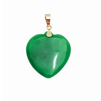 Green Heart Jade Pendant