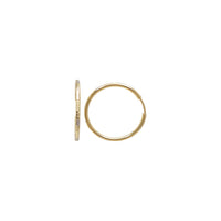 Two-Tone Diamond-Cut Hoop Earrings (14K)