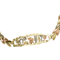 Tricolor Fancy Lady Bracelet (14K).