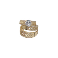 Zirconia Three Set Engagement Ring (14K)