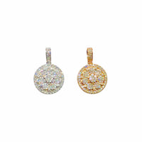 Cluster Round Diamond Pendant (14K)