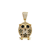 Icy Owl CZ Pendant (14K)