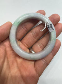 Light Green & Light Purple Jade Bangle (Type A)