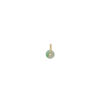 Green CZ Jade Pendant (14K)