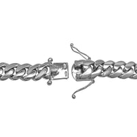 Solid Miami Cuban White Gold Chain (14K)