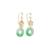 Jade Lucky Dangling Earring (14K)