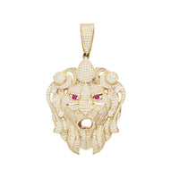 Lion Head Pendant (14K)