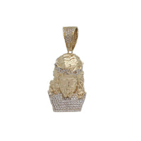 Jesus Face Pendant (14K)
