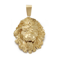 Lion Head Pendant (14K)