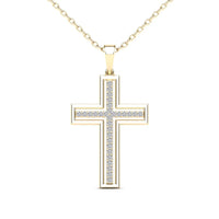 Diamond Cross Pendant (14K)