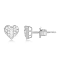 Heart Diamond Earrings