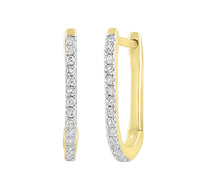 Diamond Hoop Earring (14K)