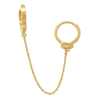 Handcuffs Hoop Earrings ( 14K )