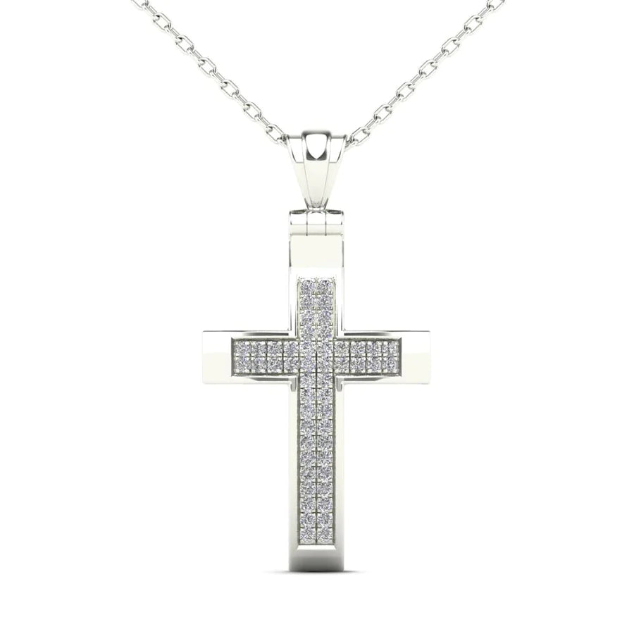 Diamond  Cross Pendant (14K)