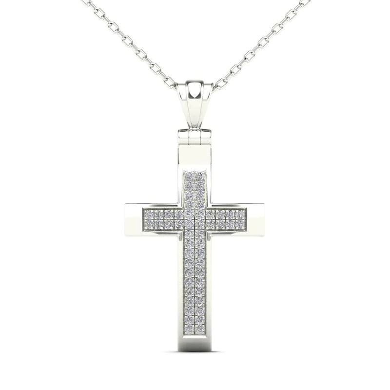Diamond  Cross Pendant (14K)
