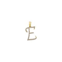 [0.7 inch] Diamond Initial Letter Pendant (14K)