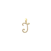 [0.7 inch] Diamond Initial Letter Pendant (14K)