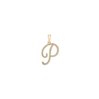 [0.7 inch] Diamond Initial Letter Pendant (14K)