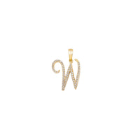 [0.7 inch] Diamond Initial Letter Pendant (14K)
