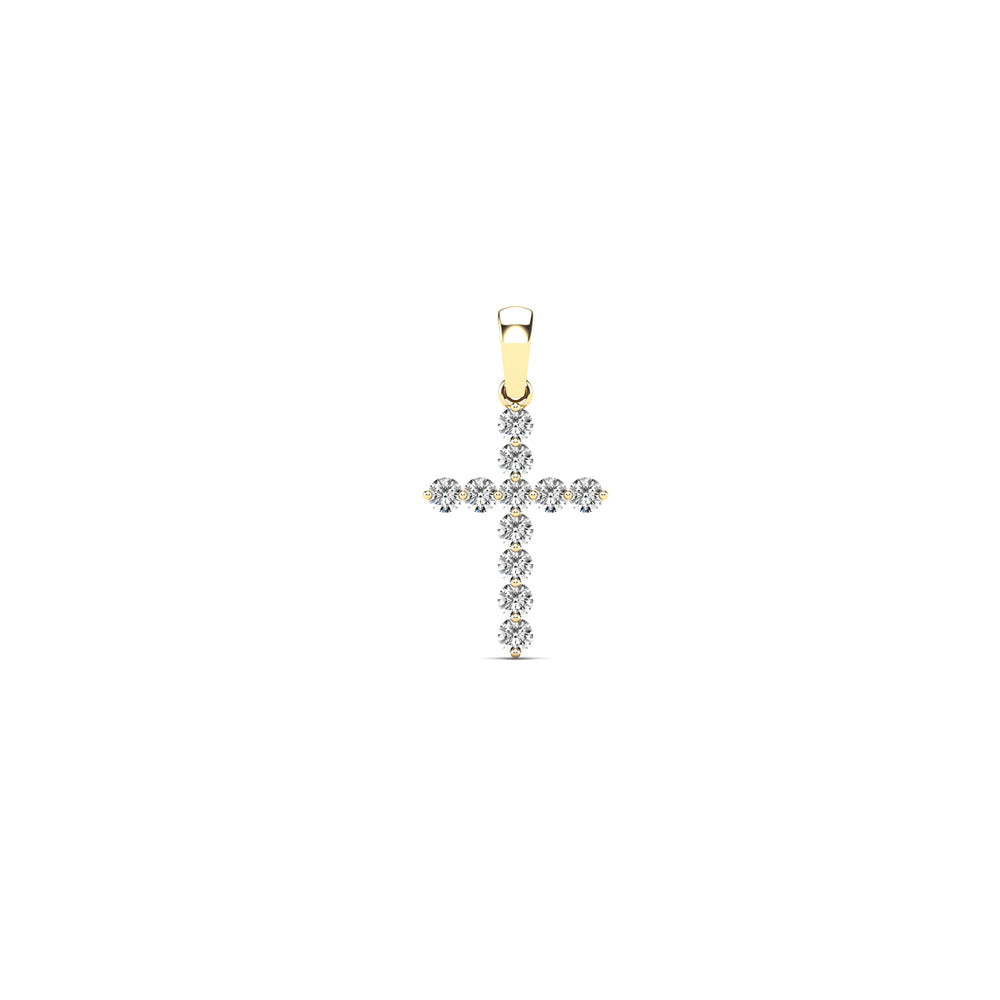Diamond Cross Pendant (14K)