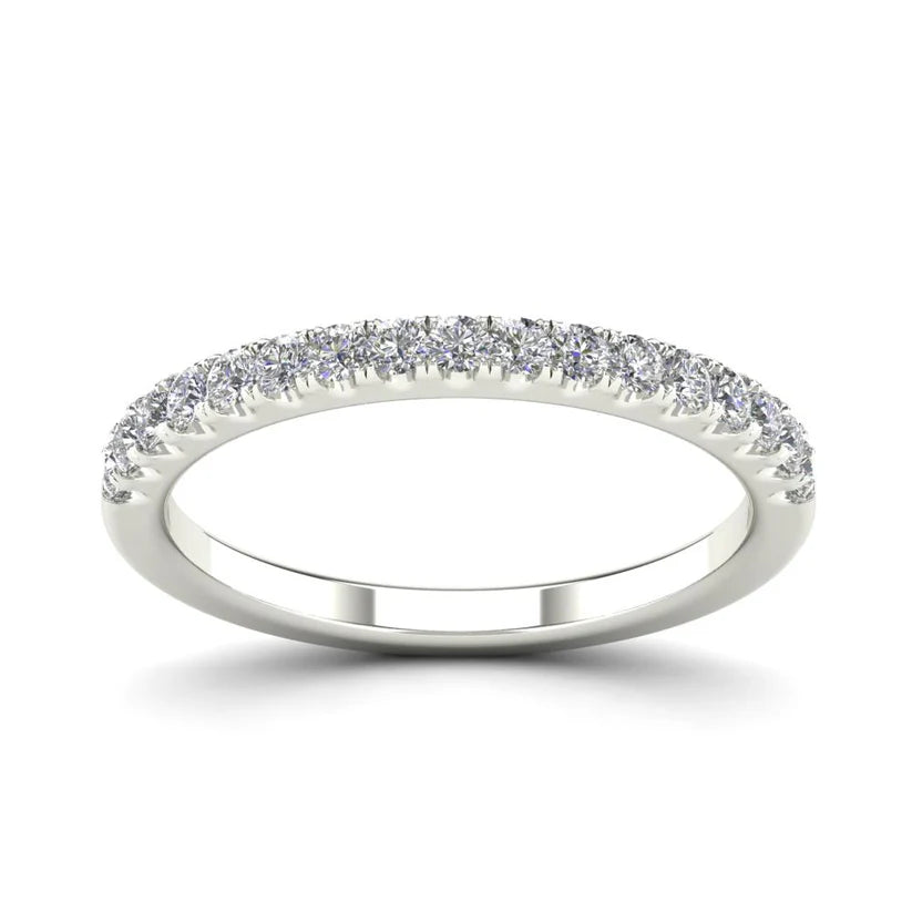 Diamond Floral Pave Wedding Ring (14K)
