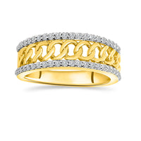 Cuban Fancy Diamond Ring (14k)