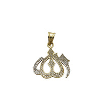 Iced-Out Zirconia Allah Pendant (14K)