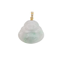 Jade Buddha Pendant (14K)