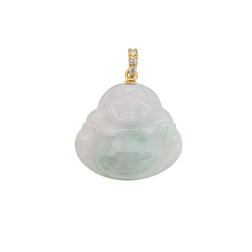 Jade Buddha Pendant (14K)
