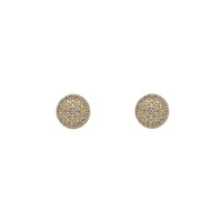 Zirconia Round Stud Earring (14K)