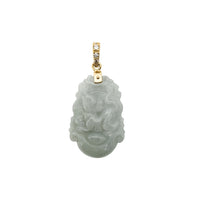 Rat Chinese Zodiac Sign Jade Pendant (14K)