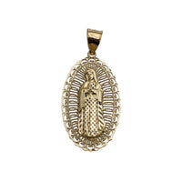 Fancy Frame Virgin Mary Pendant (14K)