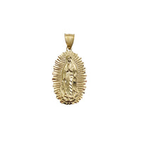 Virgin Mary Textured Diamond-Cut Pendant (14K)