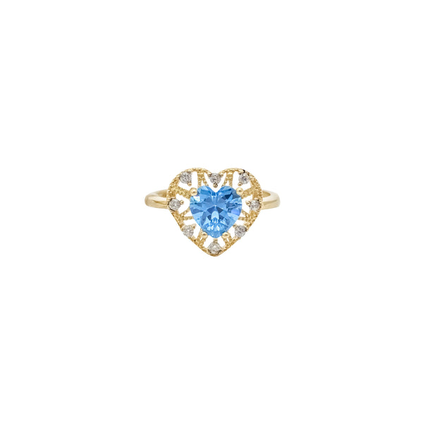 Fancy Heart Lady Ring (14K)
