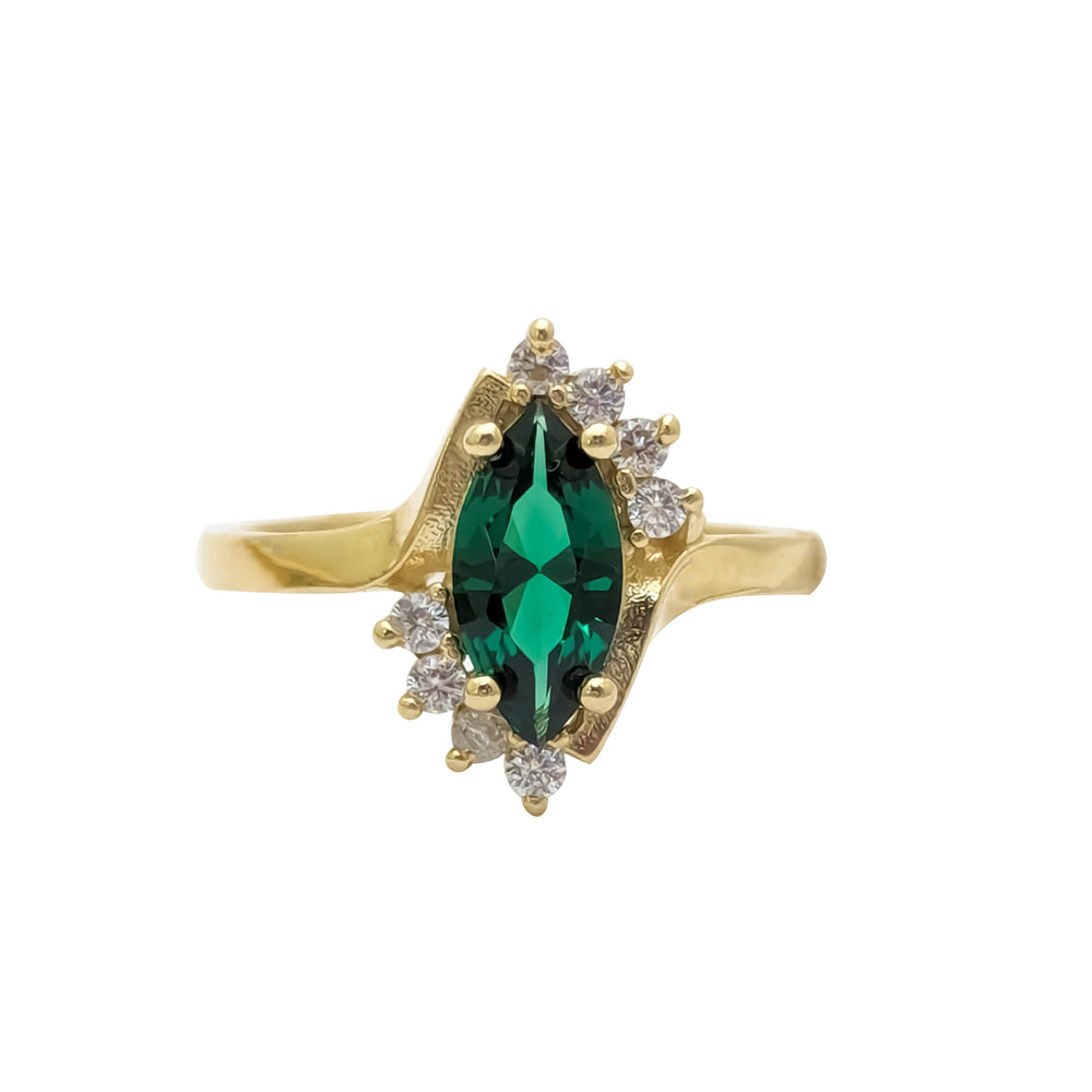 Marquise CZ Lady Ring (14K).