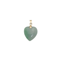 ʻO Jade Puffy Heart Pendant(14K)