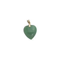 ʻO Jade Puffy Heart (14K)