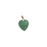 Jade Puffy Heart (14K)