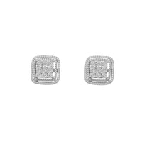 Diamond Cushion Screw Earring (14K)
