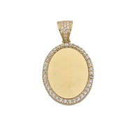 Oval Picture Memorial Pendant (14K)